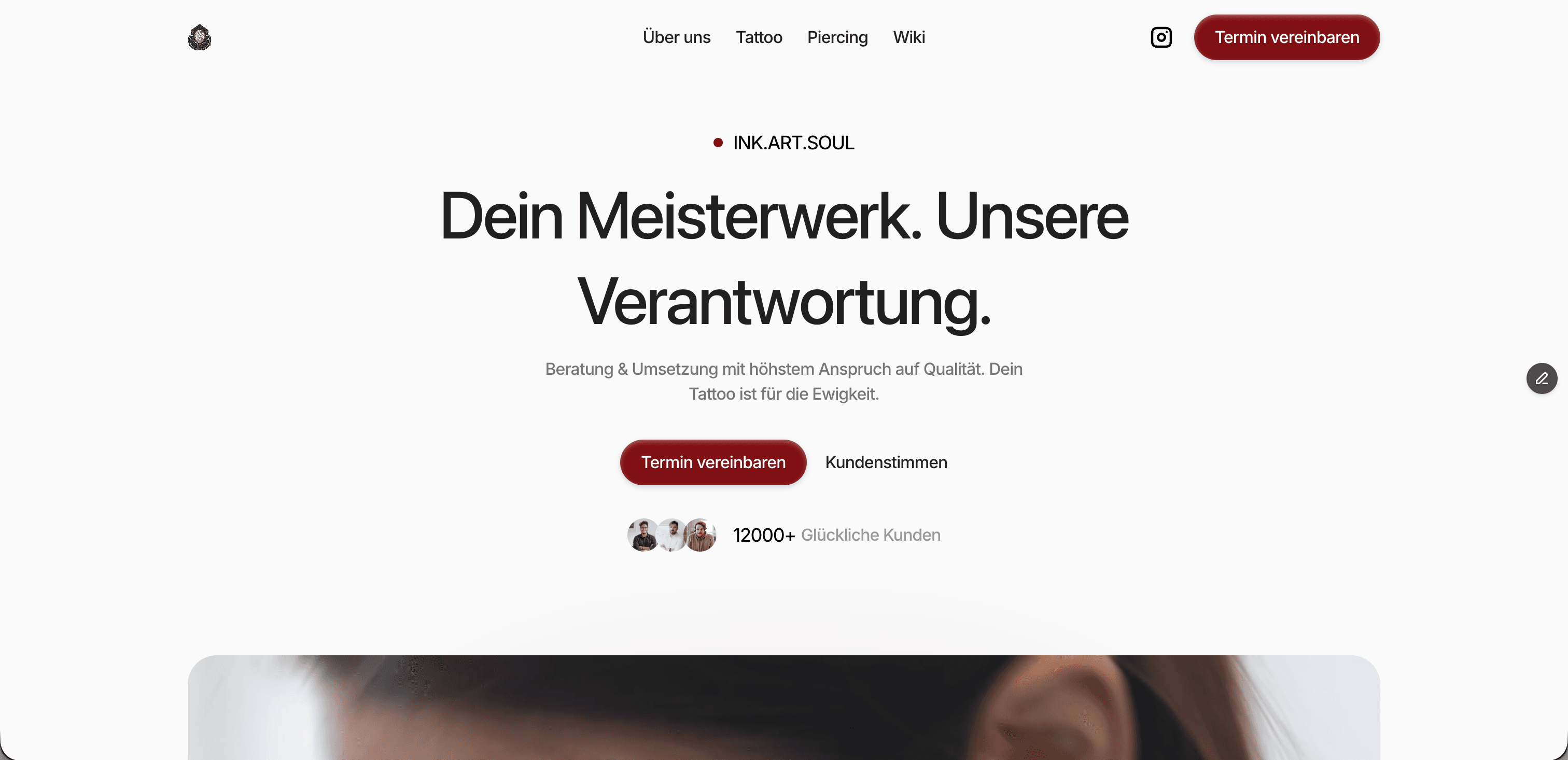 Website-Vorschau — Glaserei